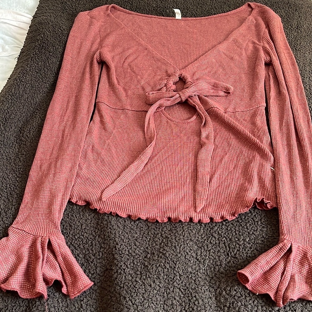 Free people bell sleeve shirt nwot